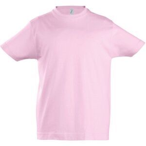 SOLS Kids Unisex Imperial Heavy Cotton Short Sleeve T-Shirt / Medium Pink
